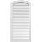 Ekena Millwork Arch Top Surface Mount PVC Gable Vent: Functional, w/ 2"W x 1-1/2"P Brickmould Frame, 20"W x 40"H GVPAR20X4002SF - alternate 1